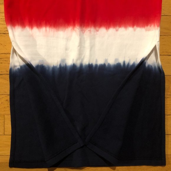 Brand New Lauren Ralph Lauren Women's Navy Red White Side Slit Skirt - Picture 7 of 16
